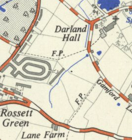 Rossett Map c1950